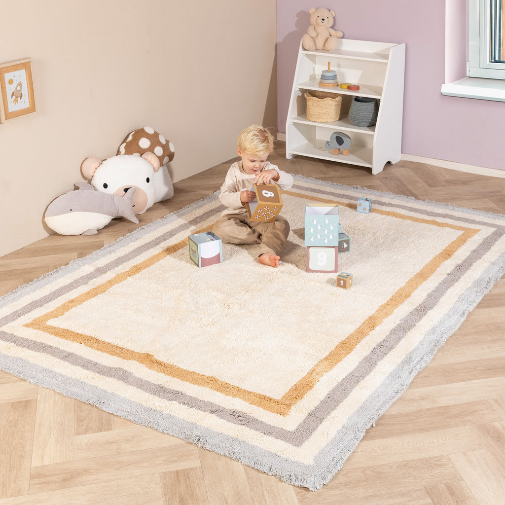 Washable children's rug - Milo Grey 