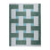 Retro Indoor Outdoor Rug - Pop Lines Green
