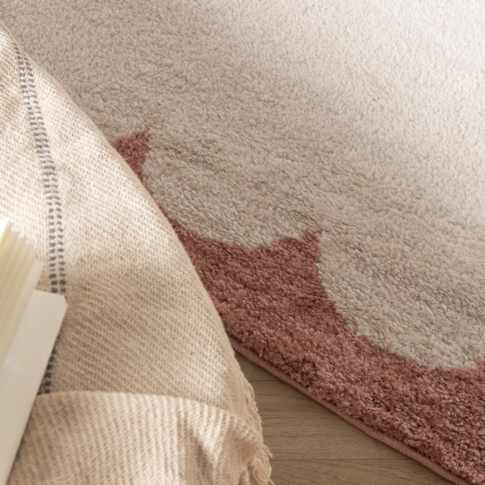 Washable Rug – Myrre Pink/White