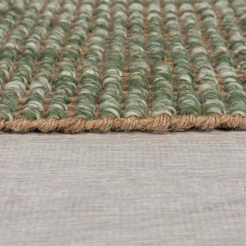 Jute Rug - Motto Ombre Green