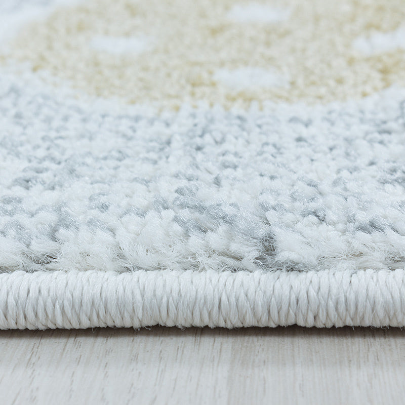 Children's Floor Rug - Lucy Clouds White