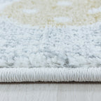 Children's Floor Rug - Lucy Clouds White