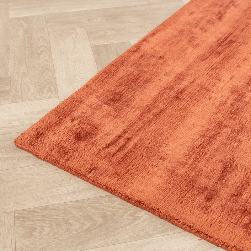 Viscose Rug - Pearl Terracotta