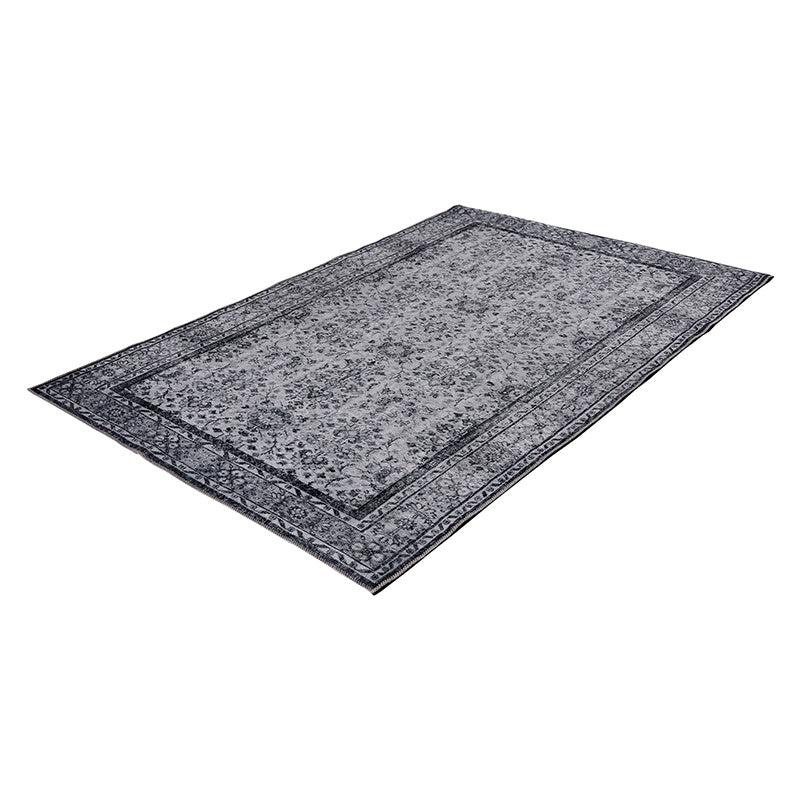 Vintage floor rug - Fae Noell Black/Grey