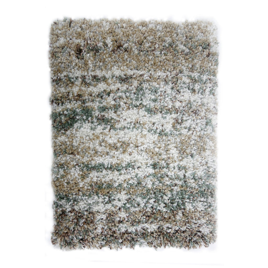 High Pile Floor Rug - Malta Green/Mottled 4727