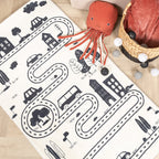 Kids Car Rug - Dex Lane Black