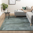Soft Low-Pile Rug - Cozy Green
