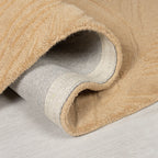 Modern floor rug - Solacio Leaves Terra
