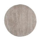 Round shaggy rug - Yves Taupe