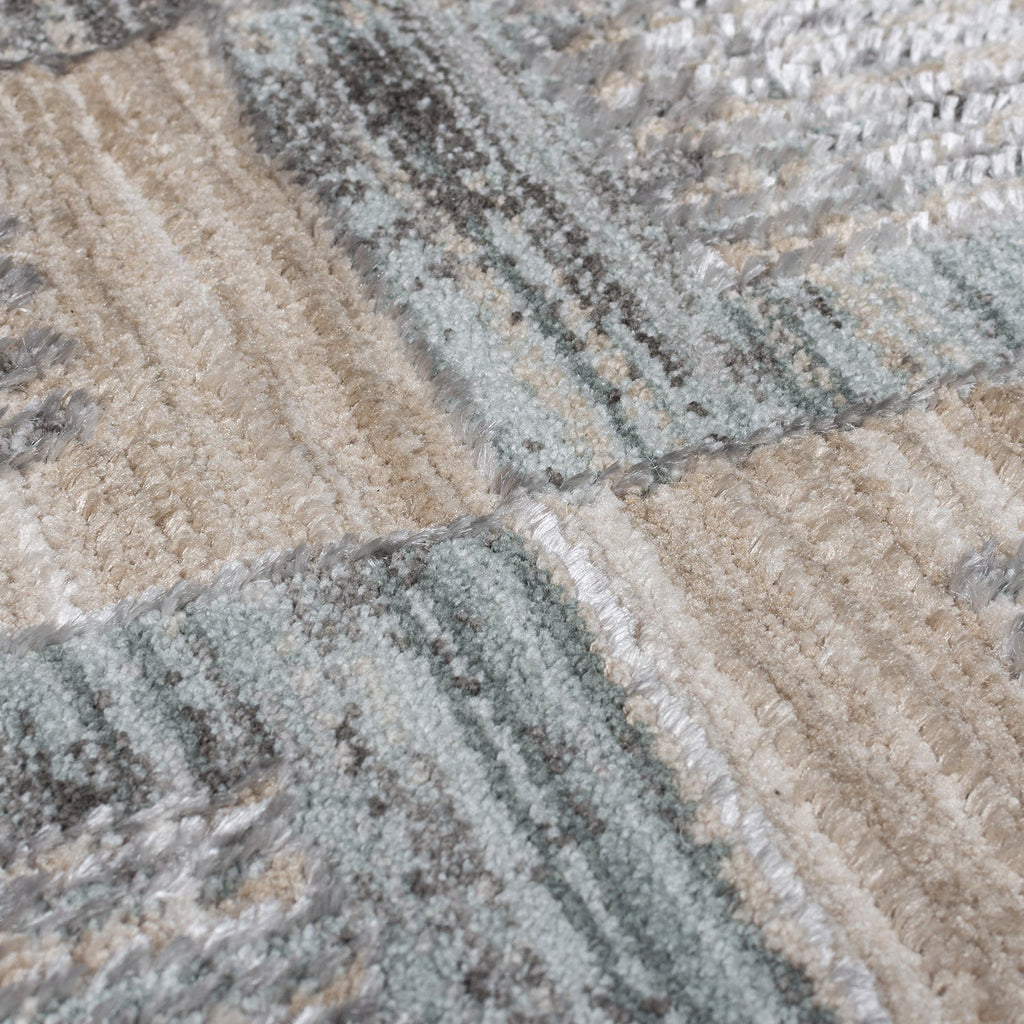 Checkered floor rug - Enrico Gray
