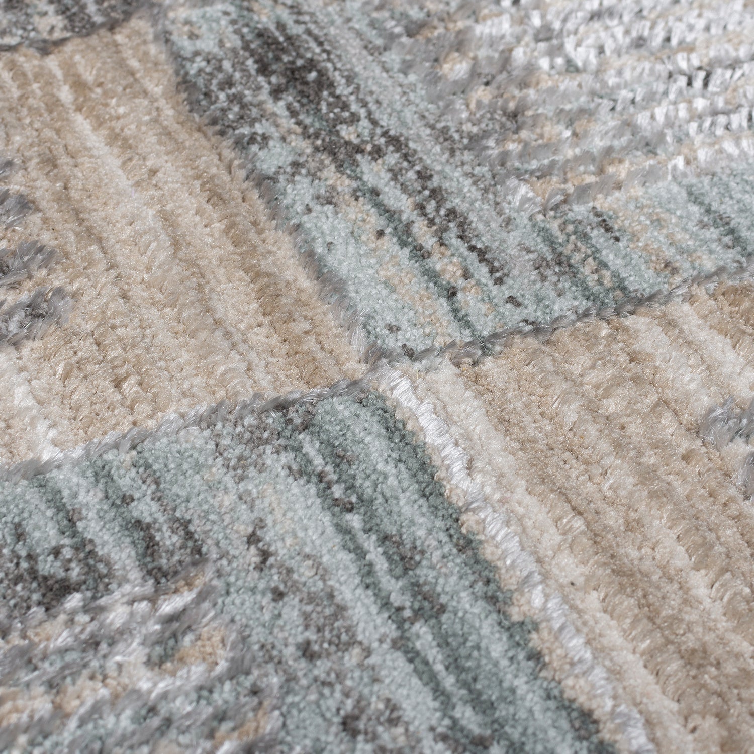 Checkered floor rug - Enrico Gray