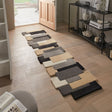 Abstract runner - Stracto Collage Black/Beige
