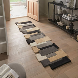 Abstract runner - Stracto Collage Black/Beige