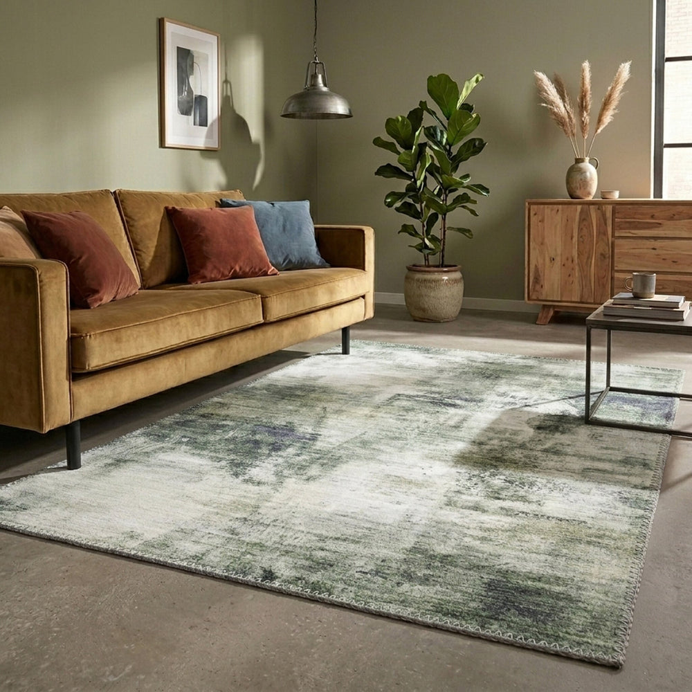 Modern Rug - Strong Green