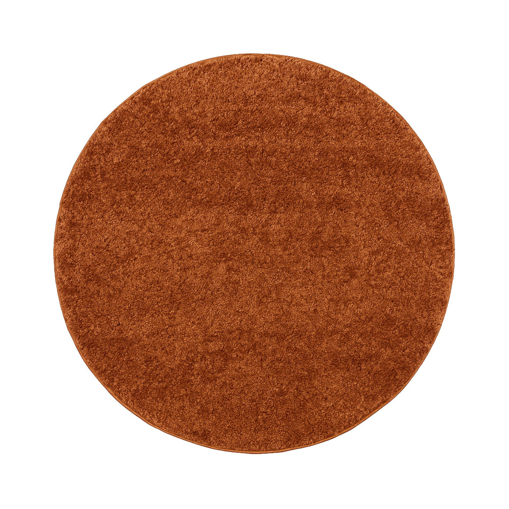 Round High-Pile Rug – Wish Terracotta