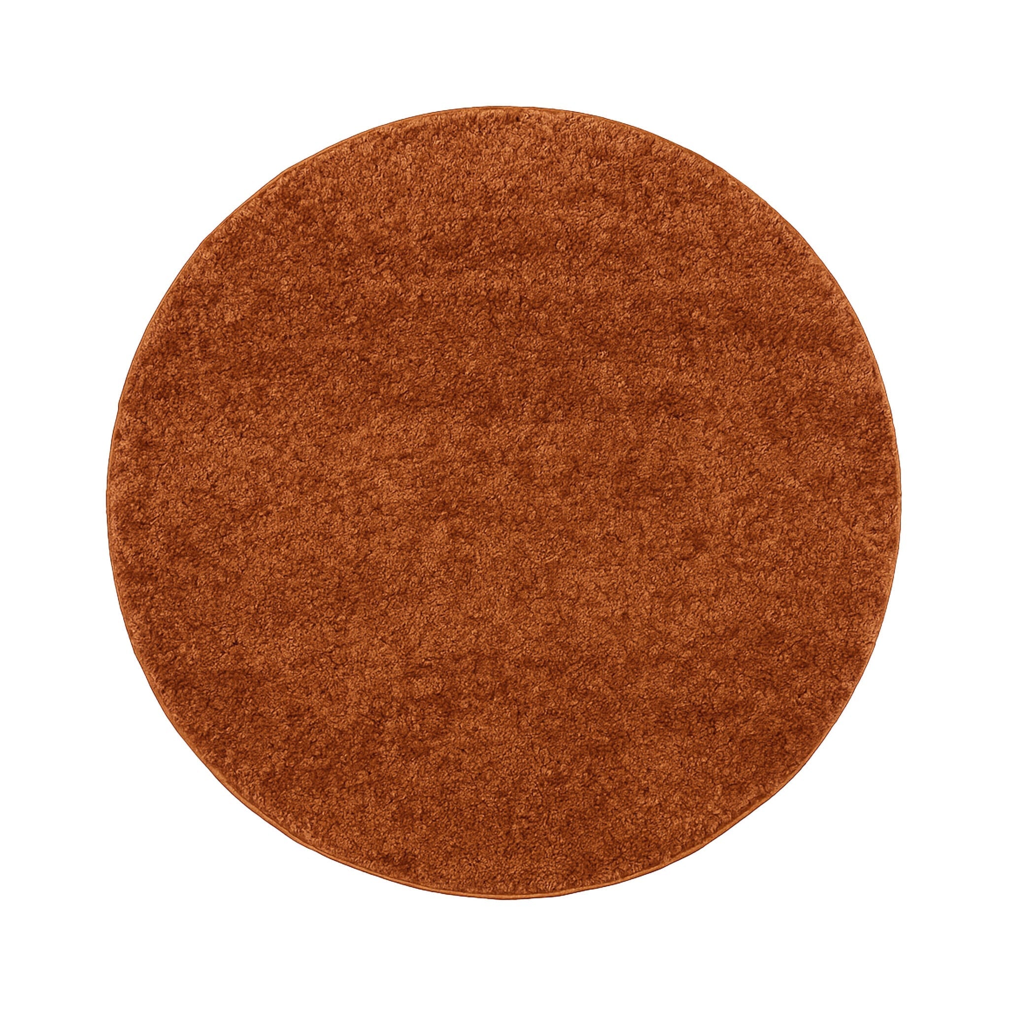 Round High-Pile Rug – Wish Terracotta