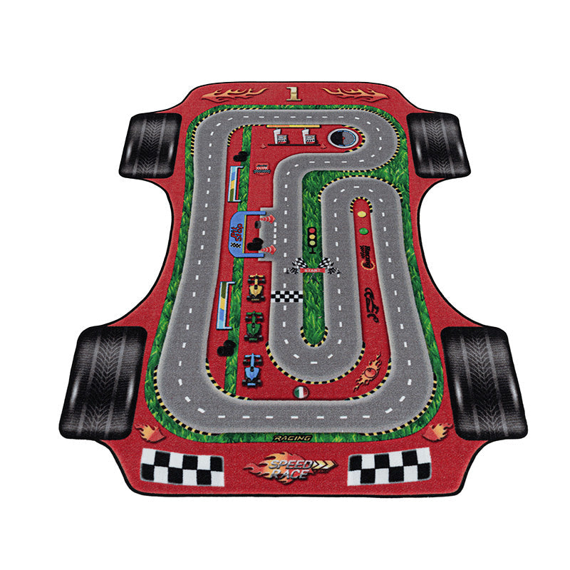 Play Mat - Pleun Race Track Red