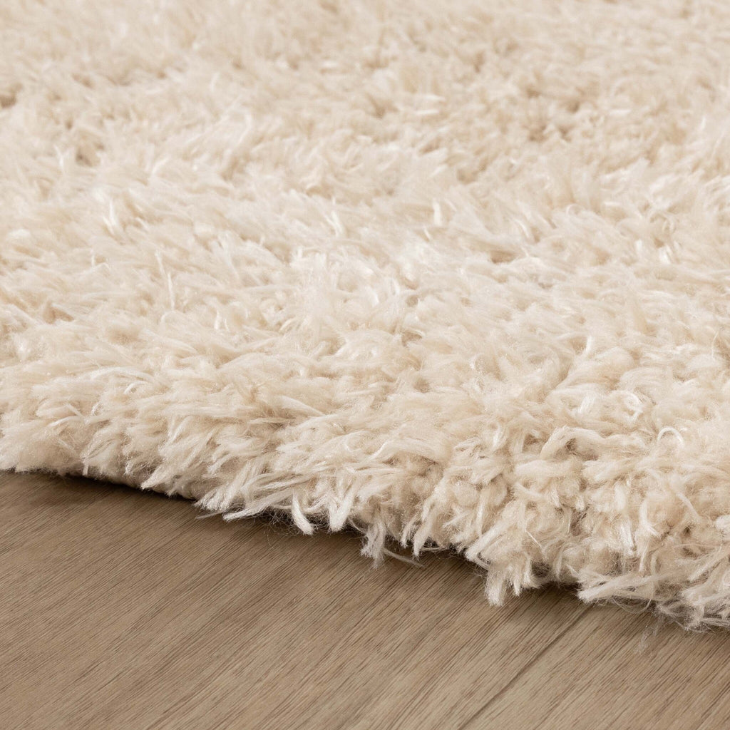 Round Shaggy Rug - Blaze Beige
