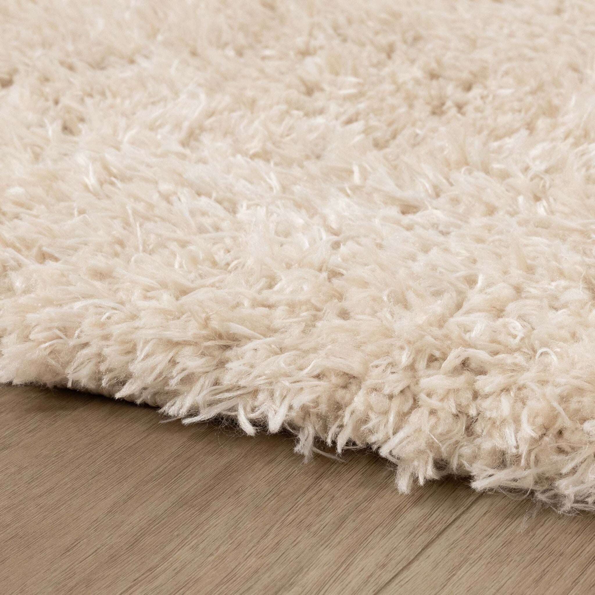 Round Shaggy Rug - Blaze Beige