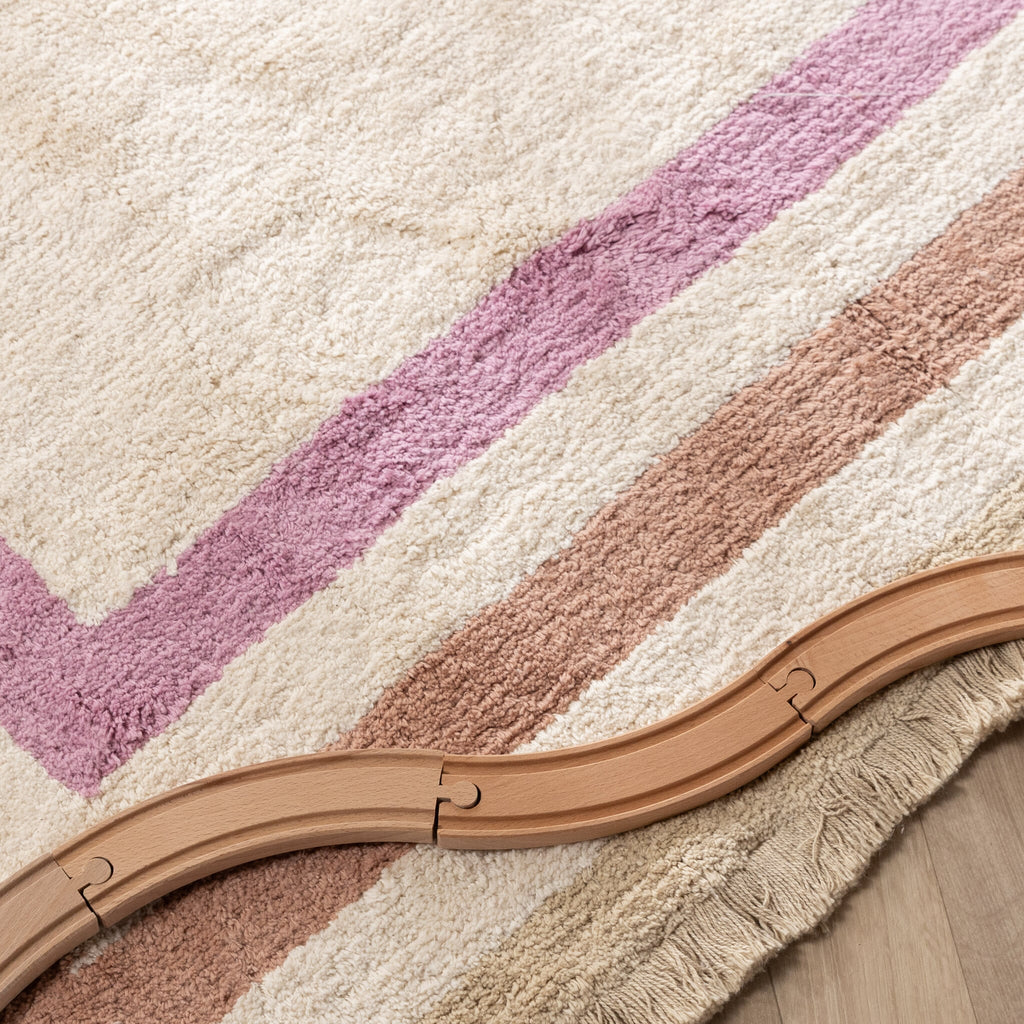 Washable kids rug - Milo Pink