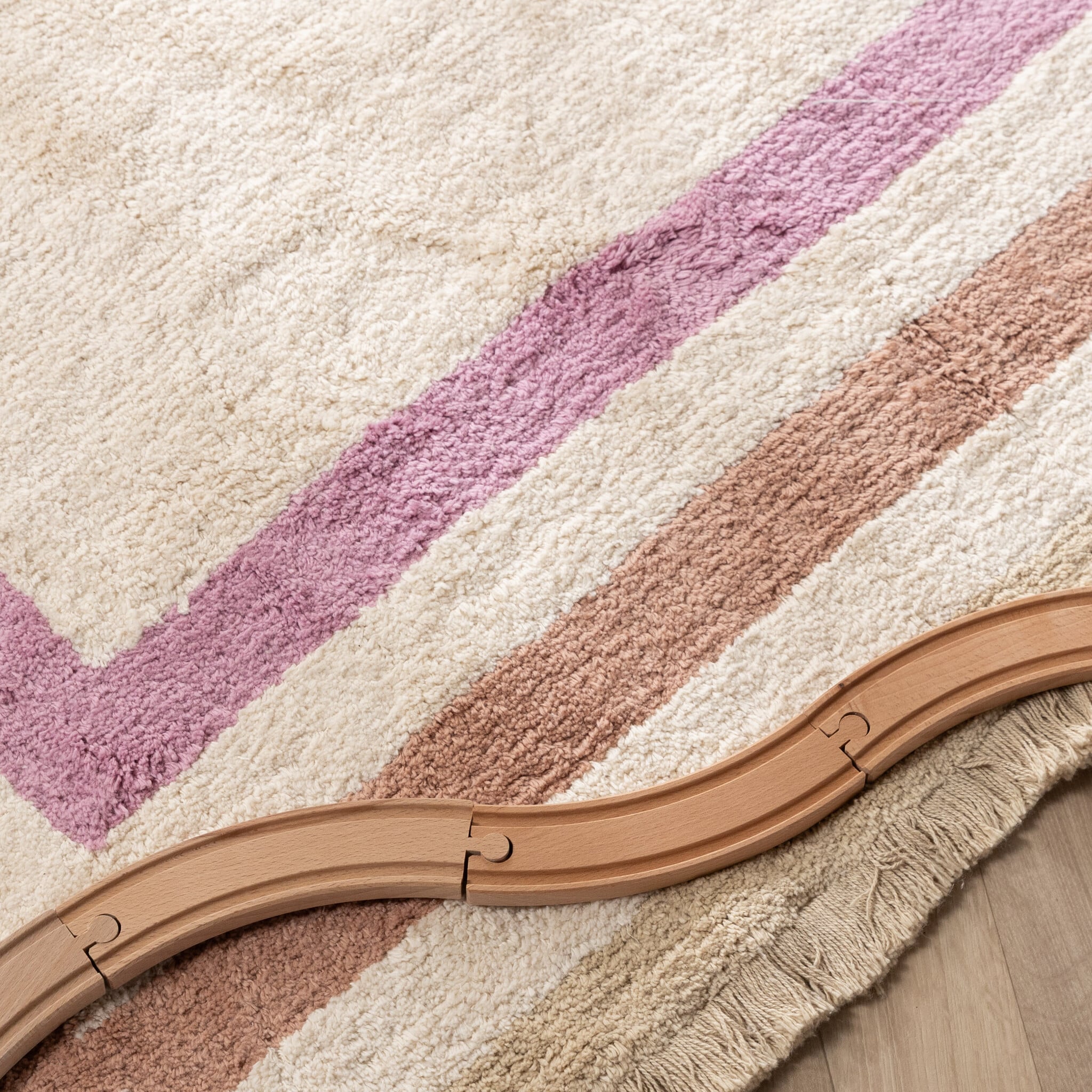 Washable kids rug - Milo Pink