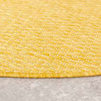 Round Outdoor Rug - Costa Ochre Yellow