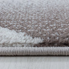 Modern floor rug - Streaky Lines Brown