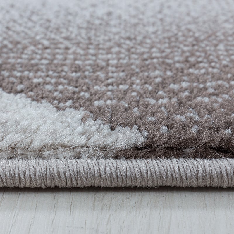 Modern floor rug - Streaky Lines Brown