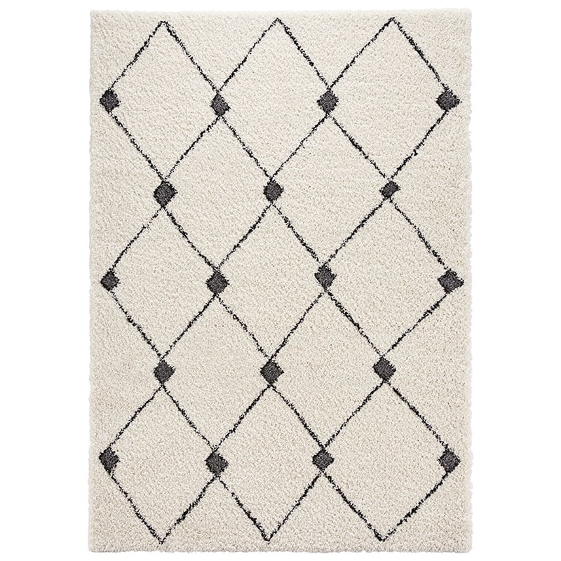 High-pile floor rug - Allure Create Cream