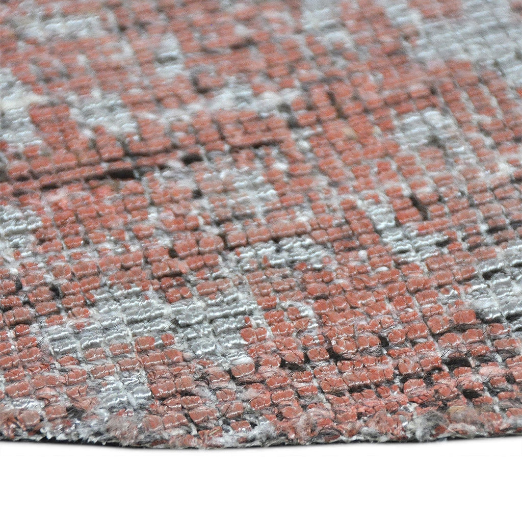 Round Wool Rug - Mathis Red