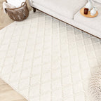 Wool Woven Rug - Knit Cream