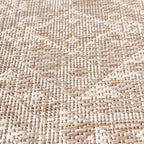 Round Jute Outdoor Rug - Atlas Aztec Brown/Cream