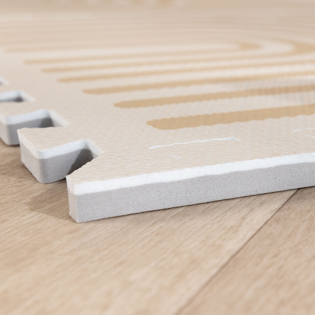 Foam Puzzle Mat – Alfie Grid Beige