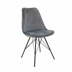 Velvet Chair - Grey