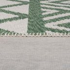 Geometric floor rug - Decio Teo Green