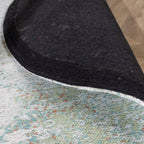 Round Abstract Rug – Candice Mint