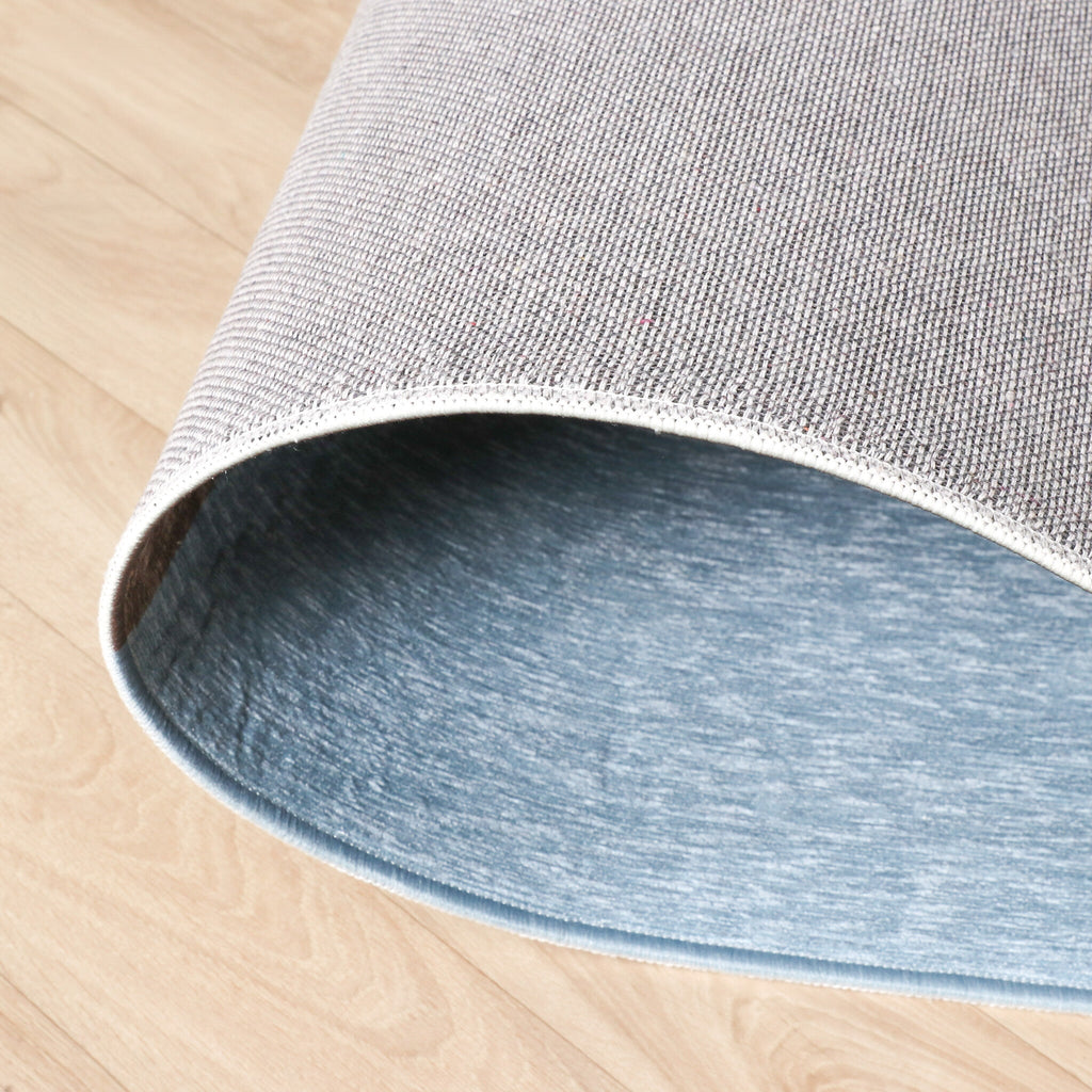 Geometric Rug – Swing Circles Blue/Brown