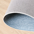 Geometric Rug – Swing Circles Blue/Brown