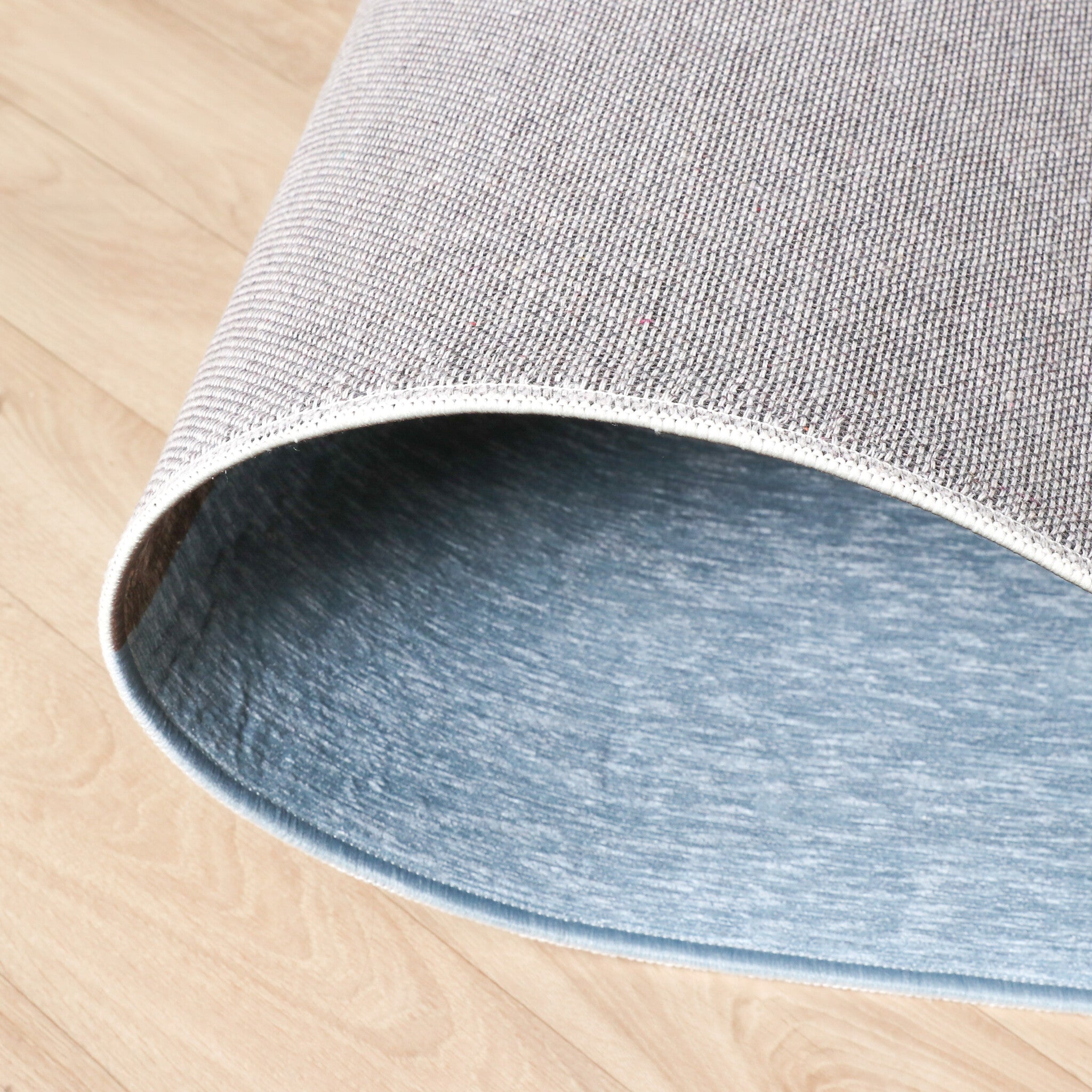 Geometric Rug – Swing Circles Blue/Brown