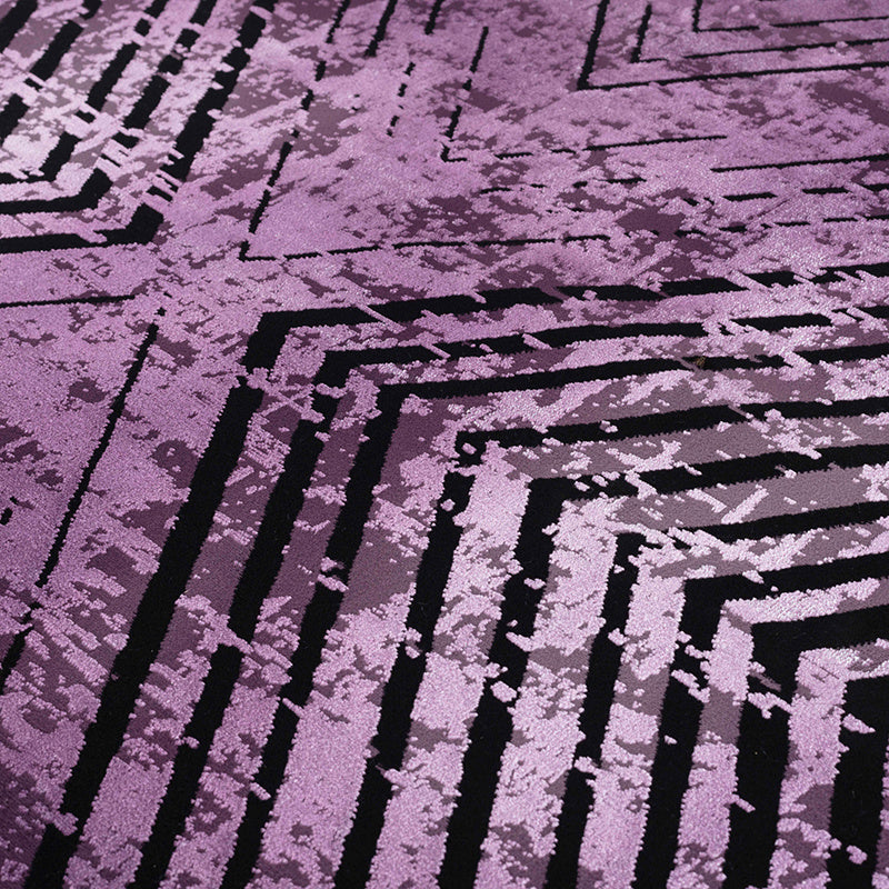 Abstract floor rug - Elitha Geo Purple