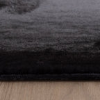 Soft Low-Pile Rug - Cozy Black