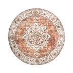 Round Vintage Outdoor Rug - Santo Medallion Terra