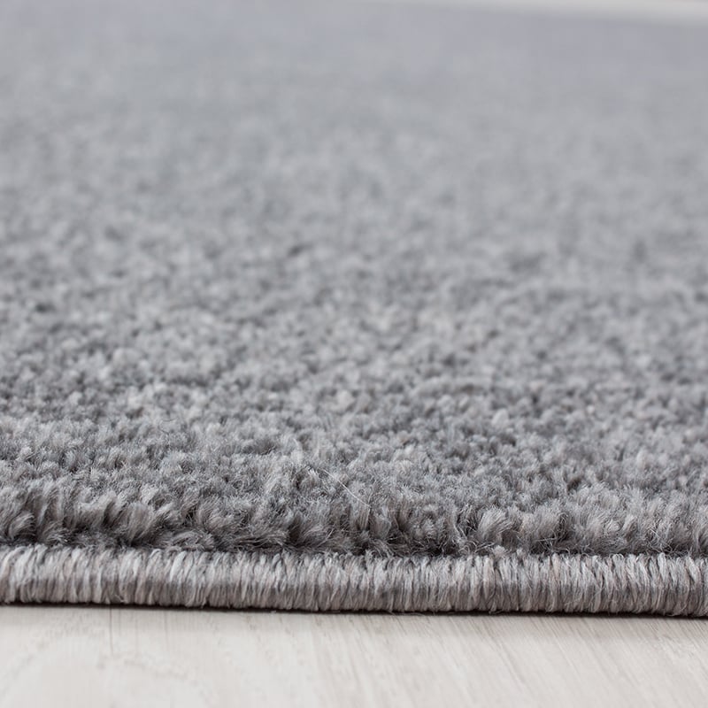Round low-pile floor rug - Asa Light Gray