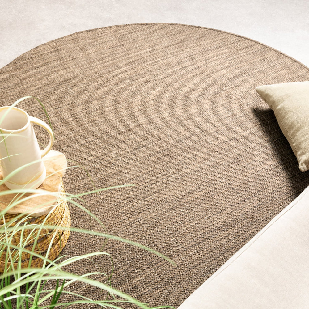 Round Outdoor Rug - Malta Melange Natural
