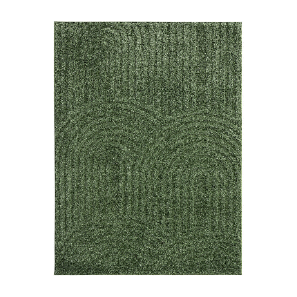Scandinavian rug - Lova Arches Green