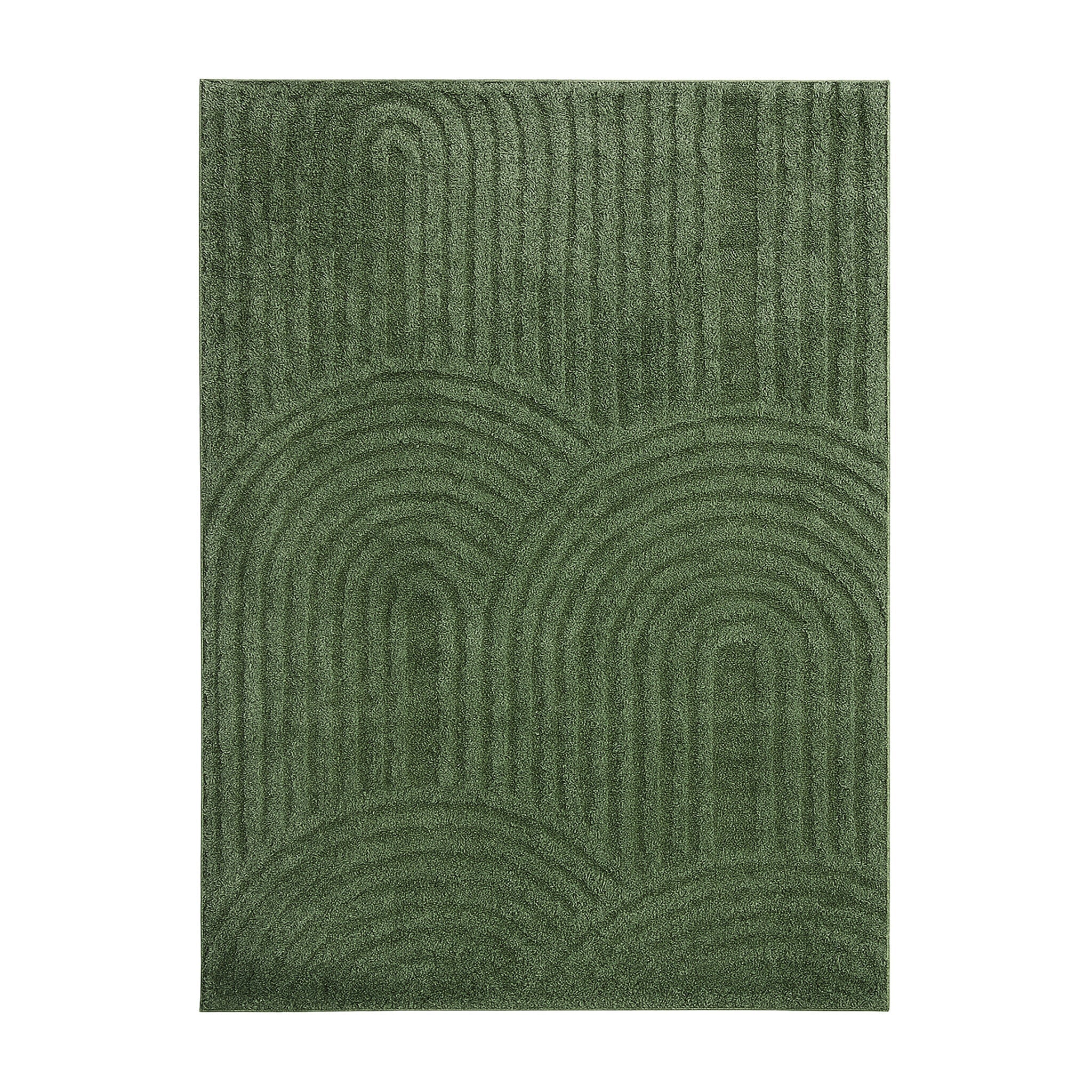 Scandinavian rug - Lova Arches Green