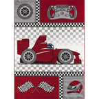 Children's Floor Rug - Mila Car Red