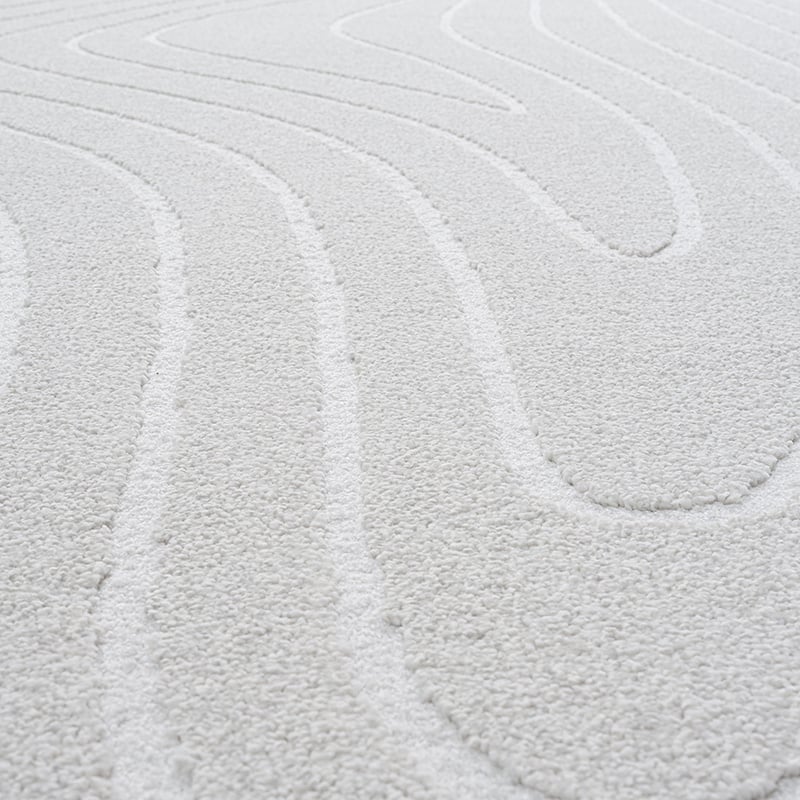 Organic floor rug - Vince 6161 White