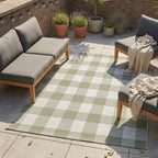 Indoor Outdoor Rug - Ranch Checkerboard Green