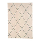 Scandinavian Outdoor Rug - Odin Lines Cream/Green